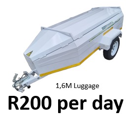 Special offer on 2.5 Luggage Trailer from R200 to R170